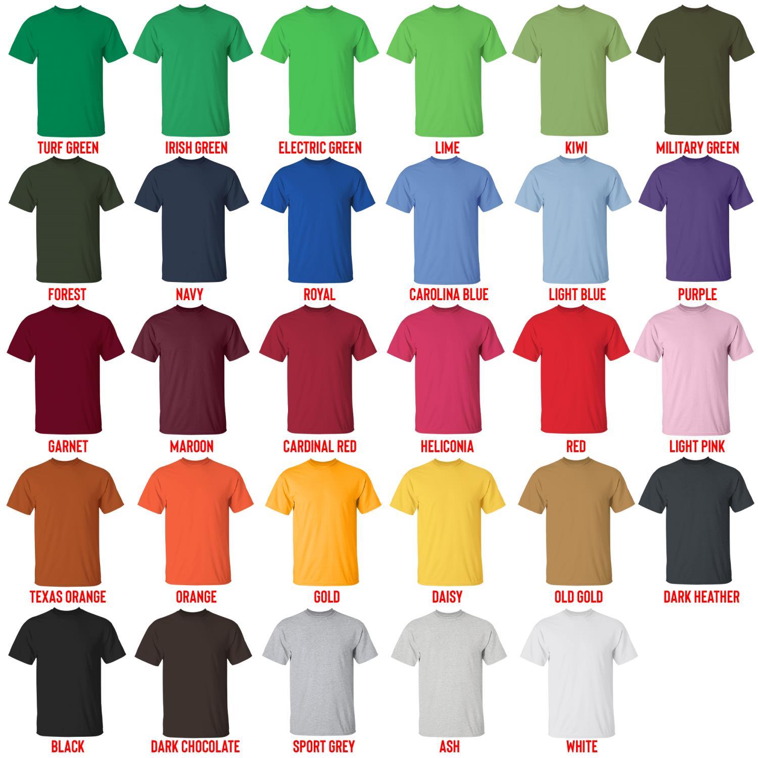 t shirt color chart - Subway Surfers Merch