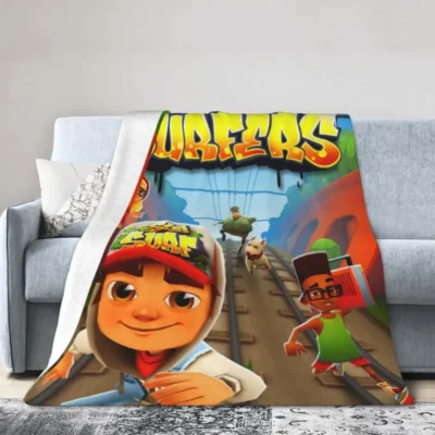 New Subway Surfers Throw Blanket